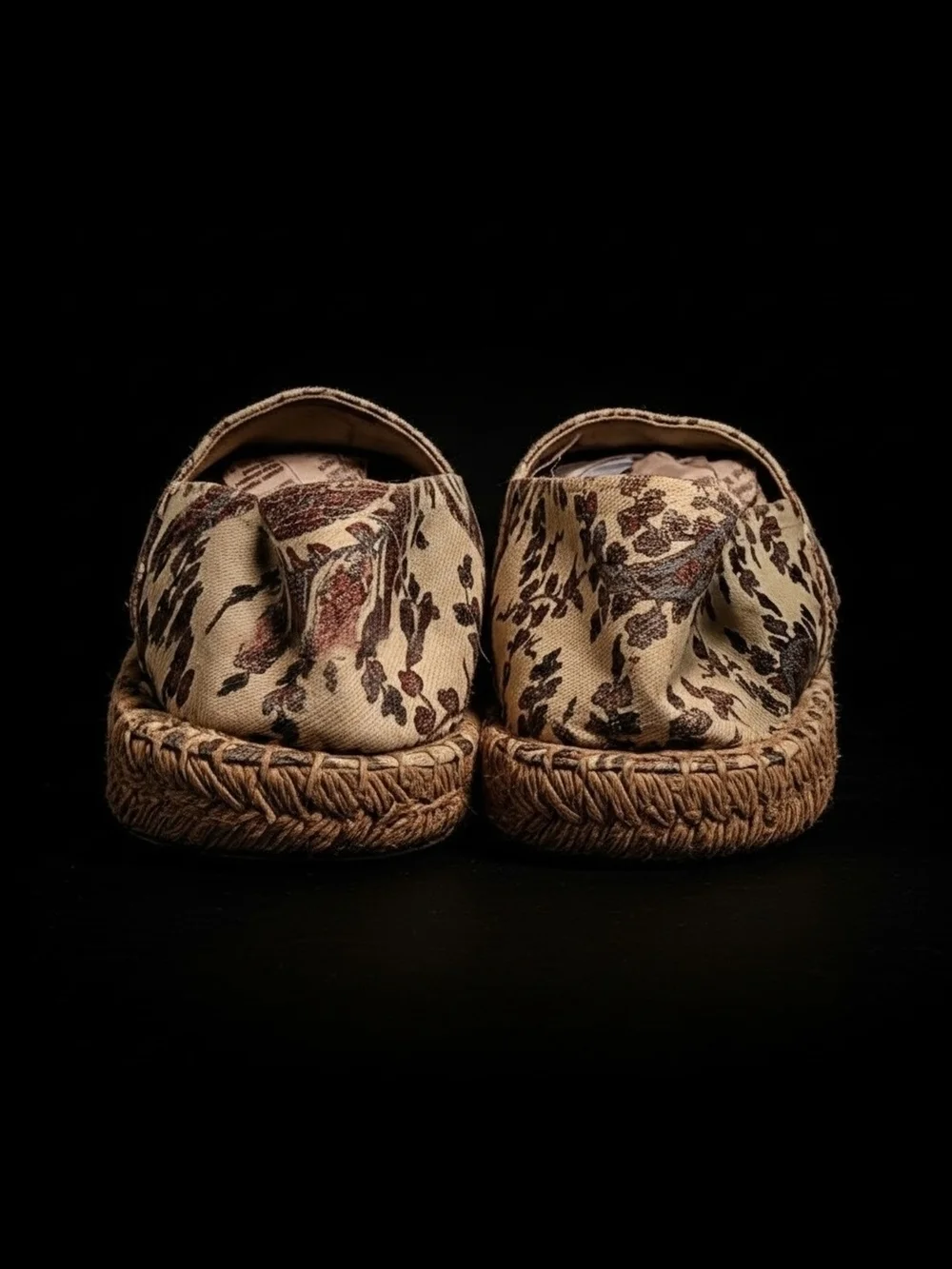 Isabel Marant Etoile Beige Espadrilles w/ Brown and Rust Paisley Size 9/40